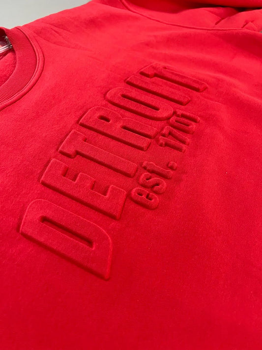 3D Detroit Sweatshirt (Red)